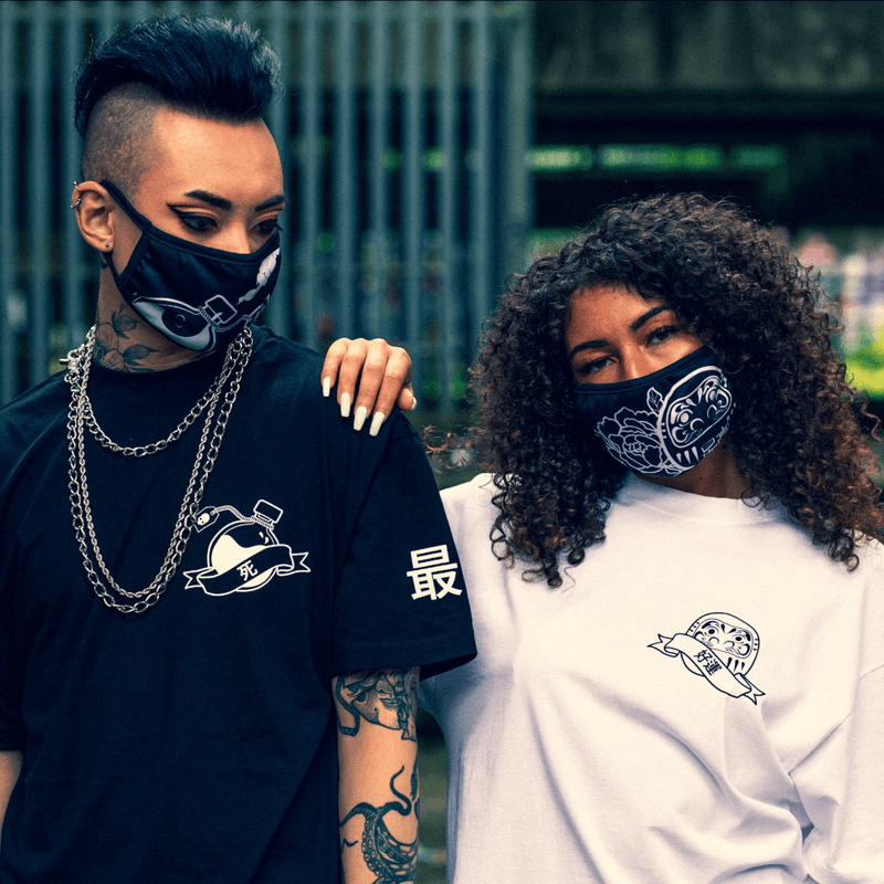 Kuro and Ziggy wearing Curse and wish bundle