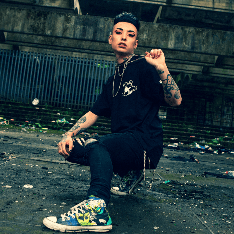 DUALITY : Unisex Bottle Oversized T-shirt - Saikou Apparel