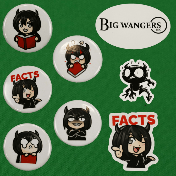 Fact Fiend Badge and Sticker Bundle - Saikou Apparel